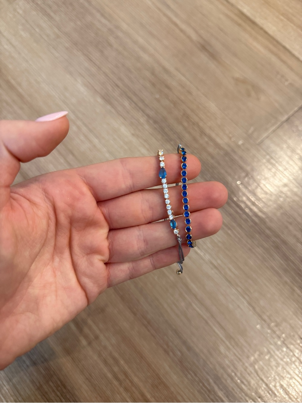 ANTHROPOLOGIE NWT Blue crystal bracelet set of 2